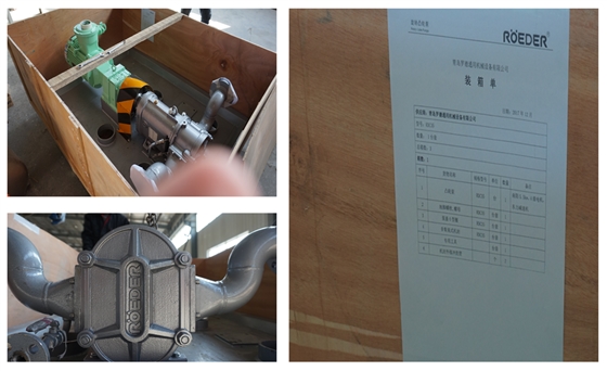 中石油华北石化定购的罗德转子泵发货